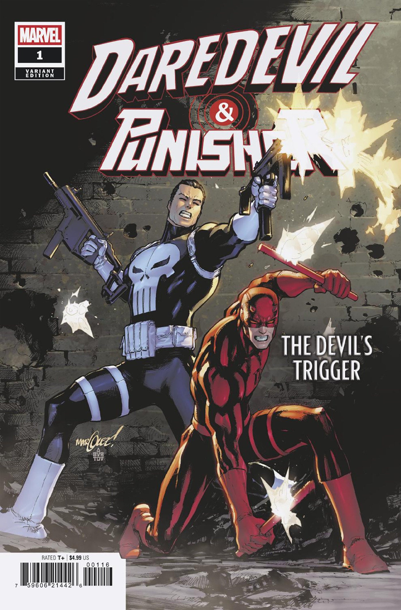 Daredevil/Punisher: The Devil's Trigger #1 David Marquez 1:25 Variant