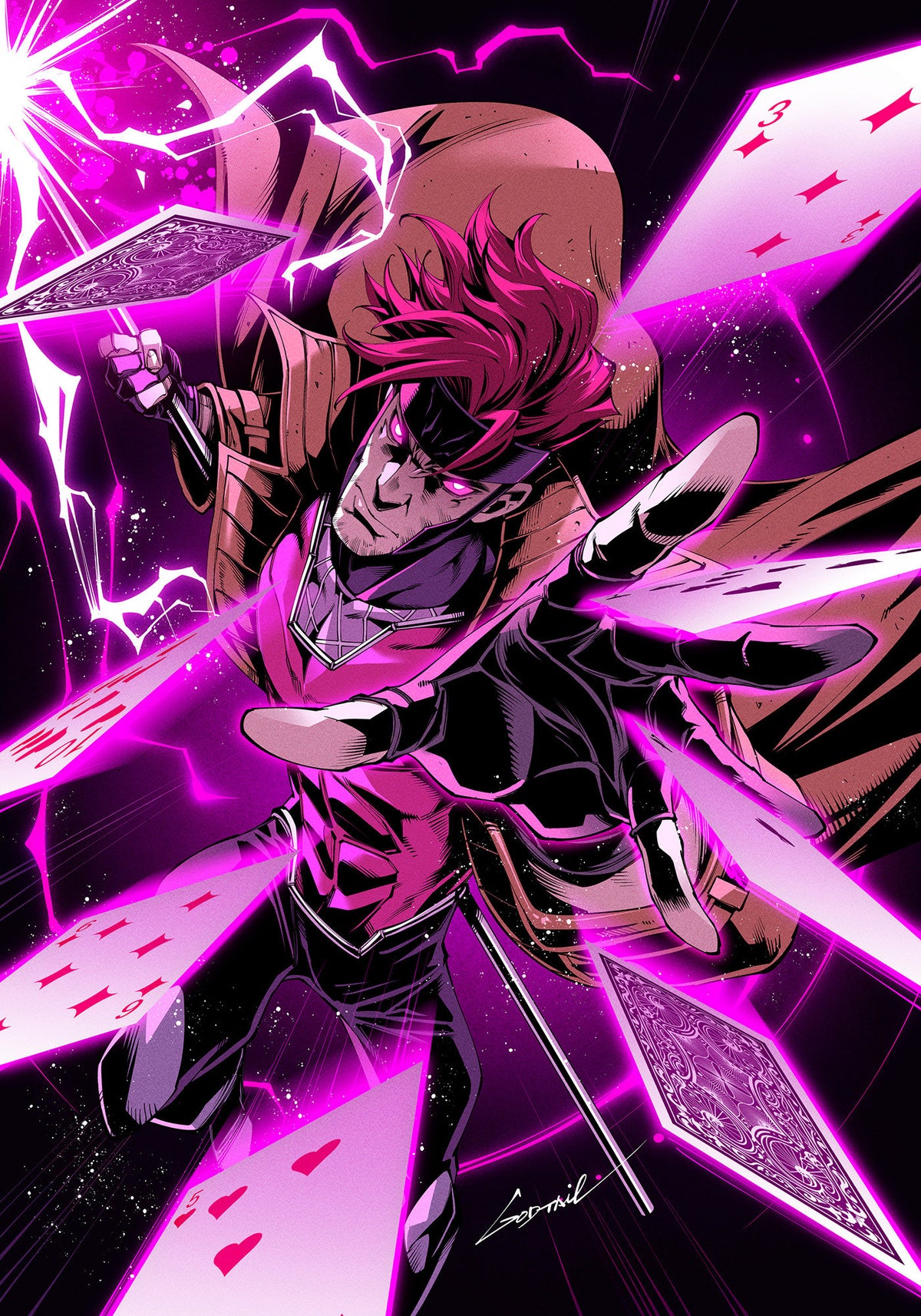 Gambit: Wanted #2 Godtail Gambit 1:50 Virgin Variant