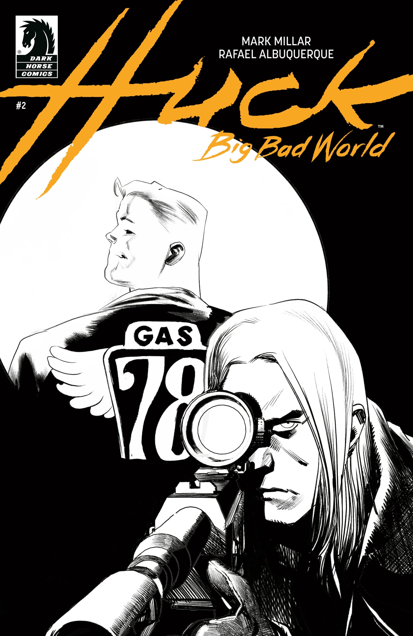 Huck: Big Bad World (2025) #2 Cover B Albuquerque Black & White (Mature)
