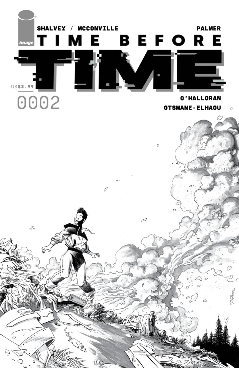 Time Before Time (2021) # 2 Declan Shalvey 1:10 B&W Variant