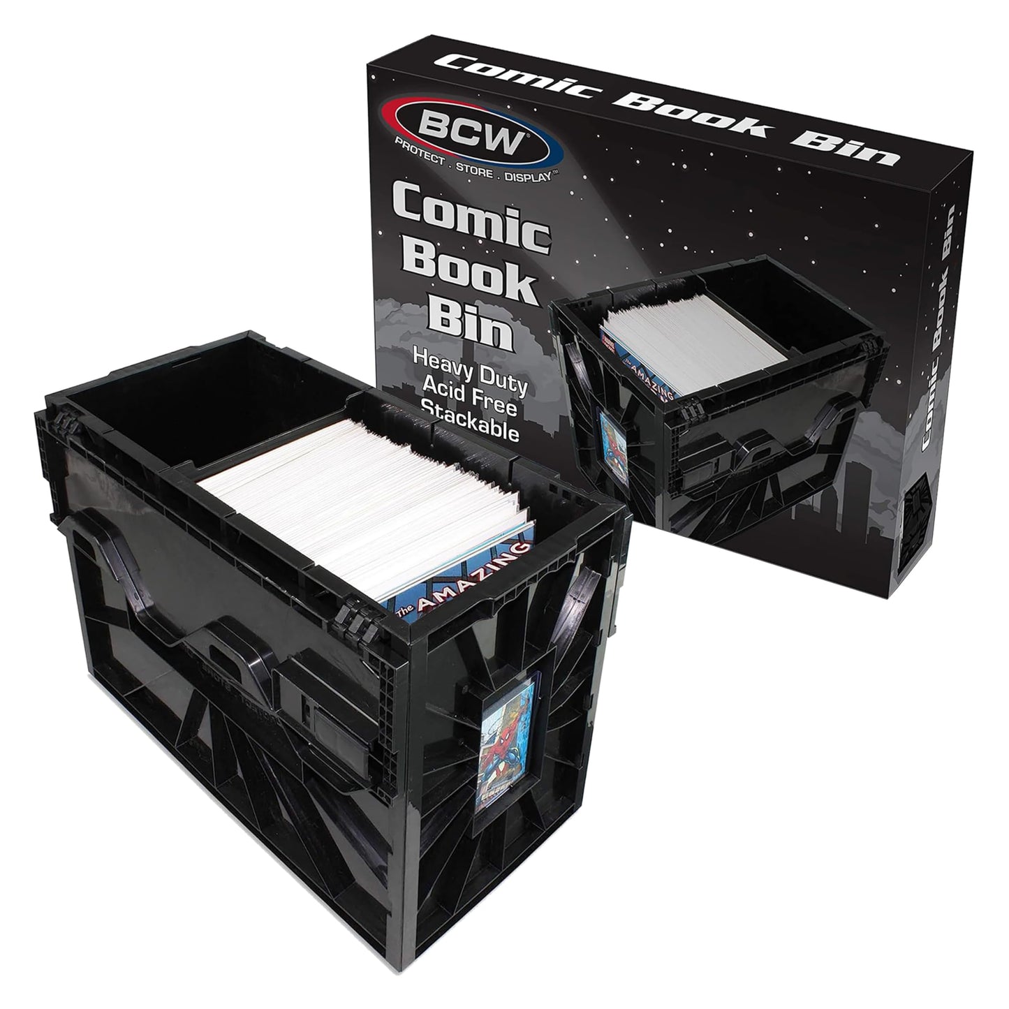 BCW Plastic Comic Book Bin (Black)