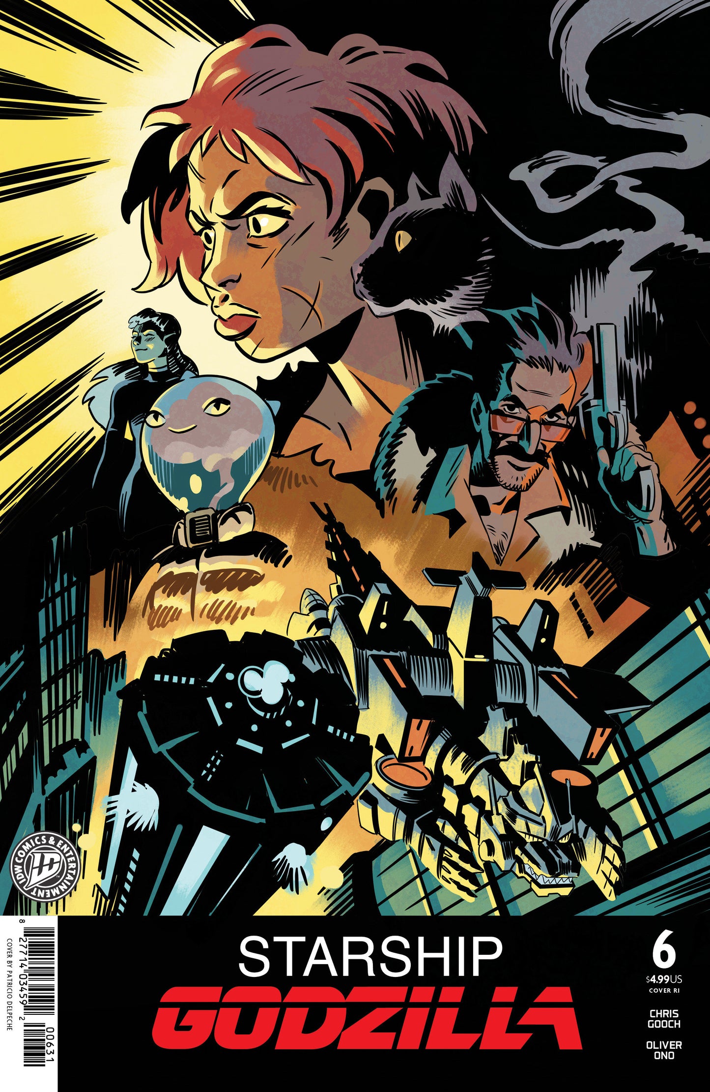 Starship Godzilla [Kai Sei Era] #6 Variant Ri 1:15 (Delpeche Movie Homage Cover)