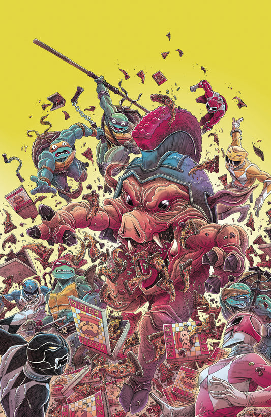 Mighty Morphin Power Rangers/Teenage Mutant Ninja Turtles III (2025) #1 Cover I Stokoe 1:25 Virgin Variant