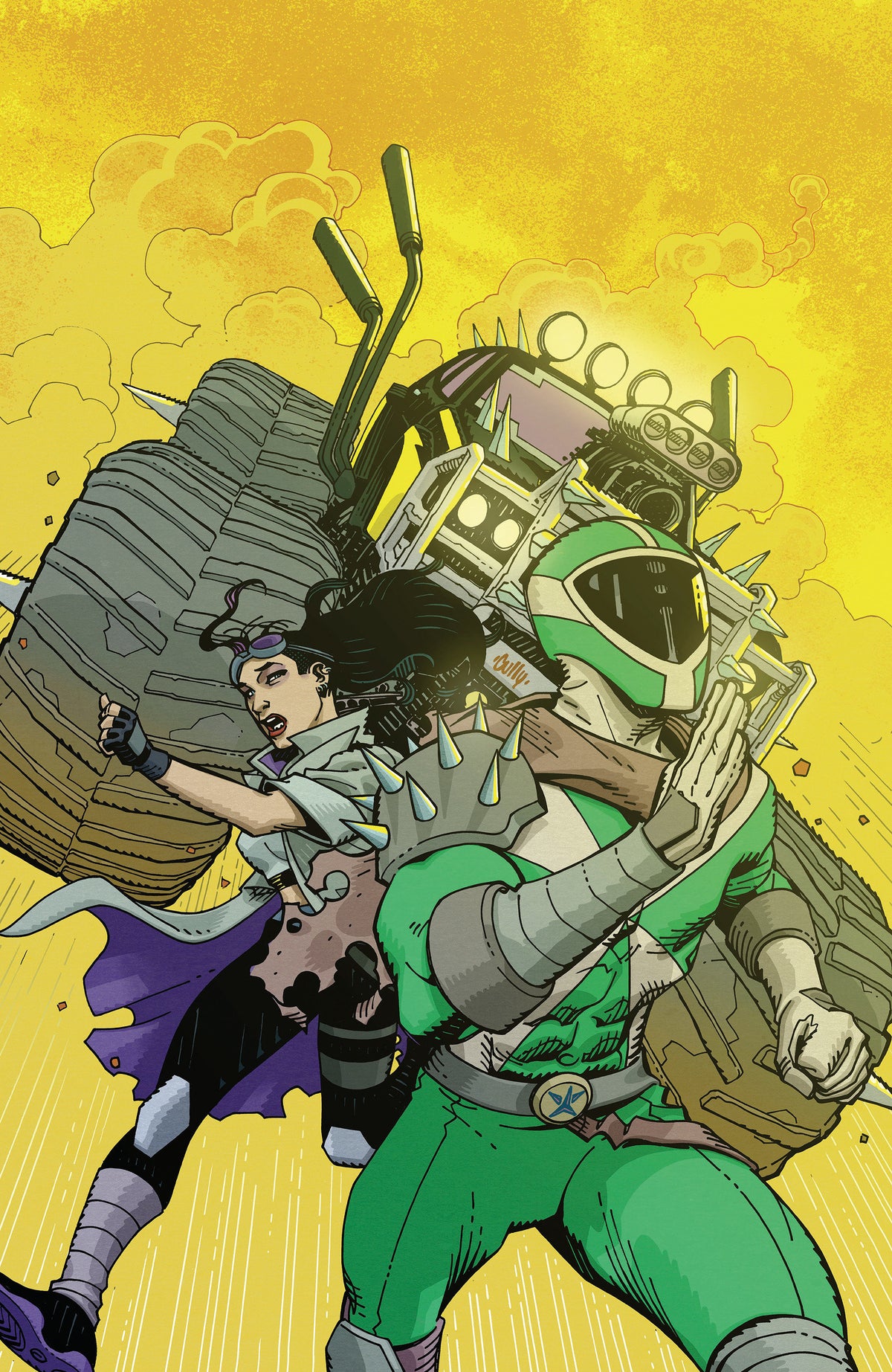Power Rangers Unlimited #4 E 1 in 10 Variant Edition Foil Variant (Full Art, Foil, Hamner)