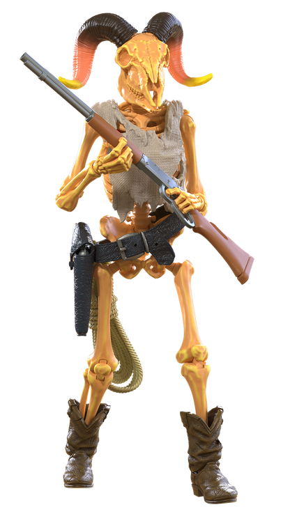 Epic H.A.C.K.S. Action Figure: The Outlaw Skeleton