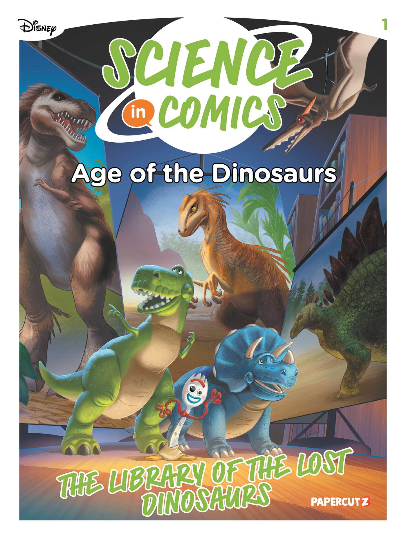 Disney Science In Comics: Age Of The Dinosaurs - The Library Of The Lost Dinosaurs