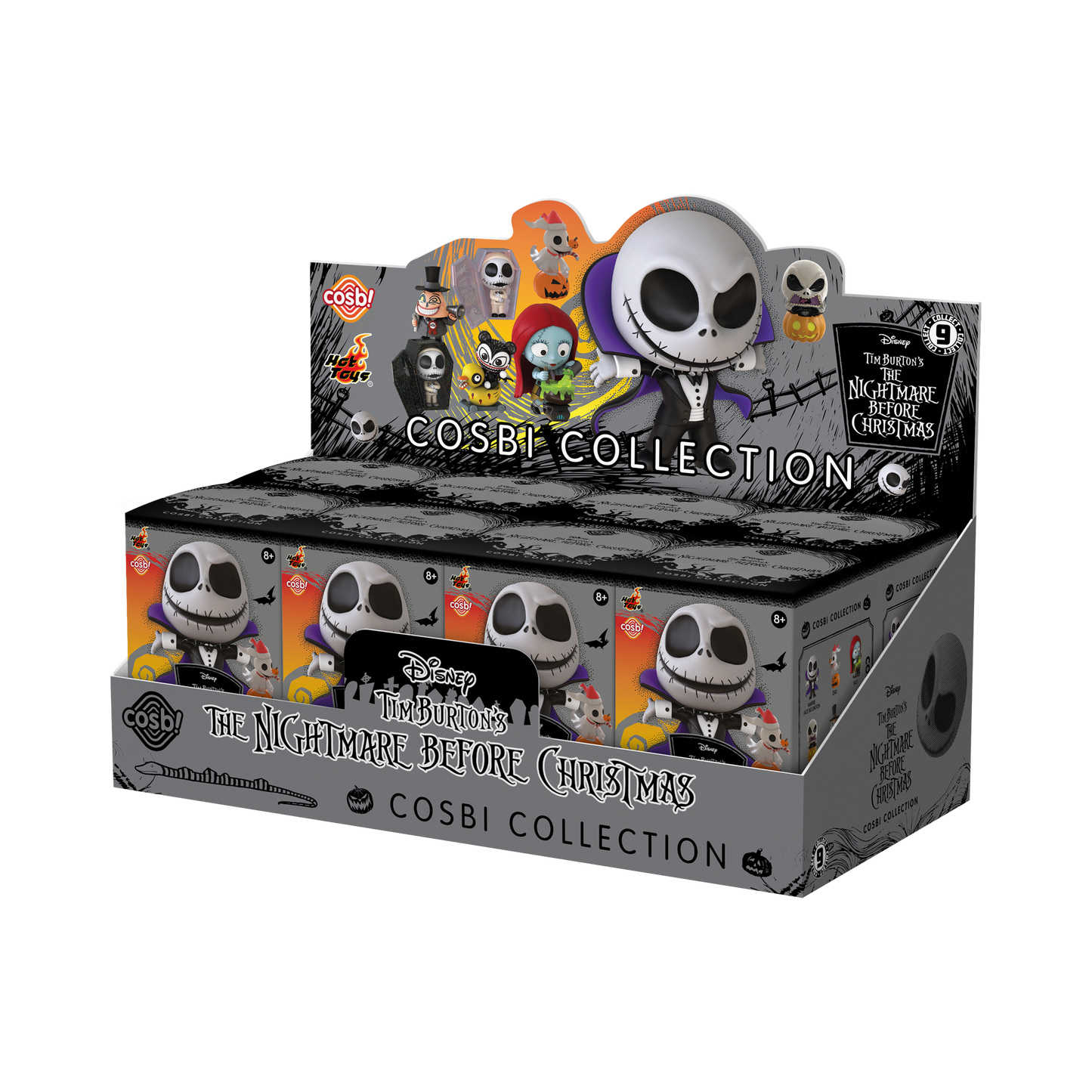 Nightmare Before Christmas Cosbi Bobble Head 8 pack