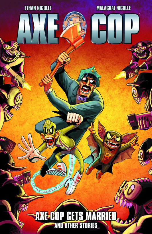 Axe Cop Vol 05: Axe Cop Gets Married & Other Stories TPB Signed by Ethan Nicolle